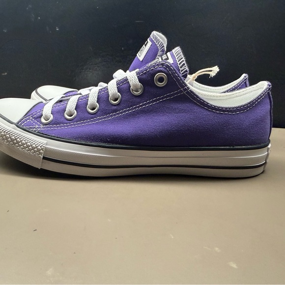 New Unisex Converse All Star Ox Low Top Electric Purple 137837F Size Men 8/W 10 - Picture 2 of 10